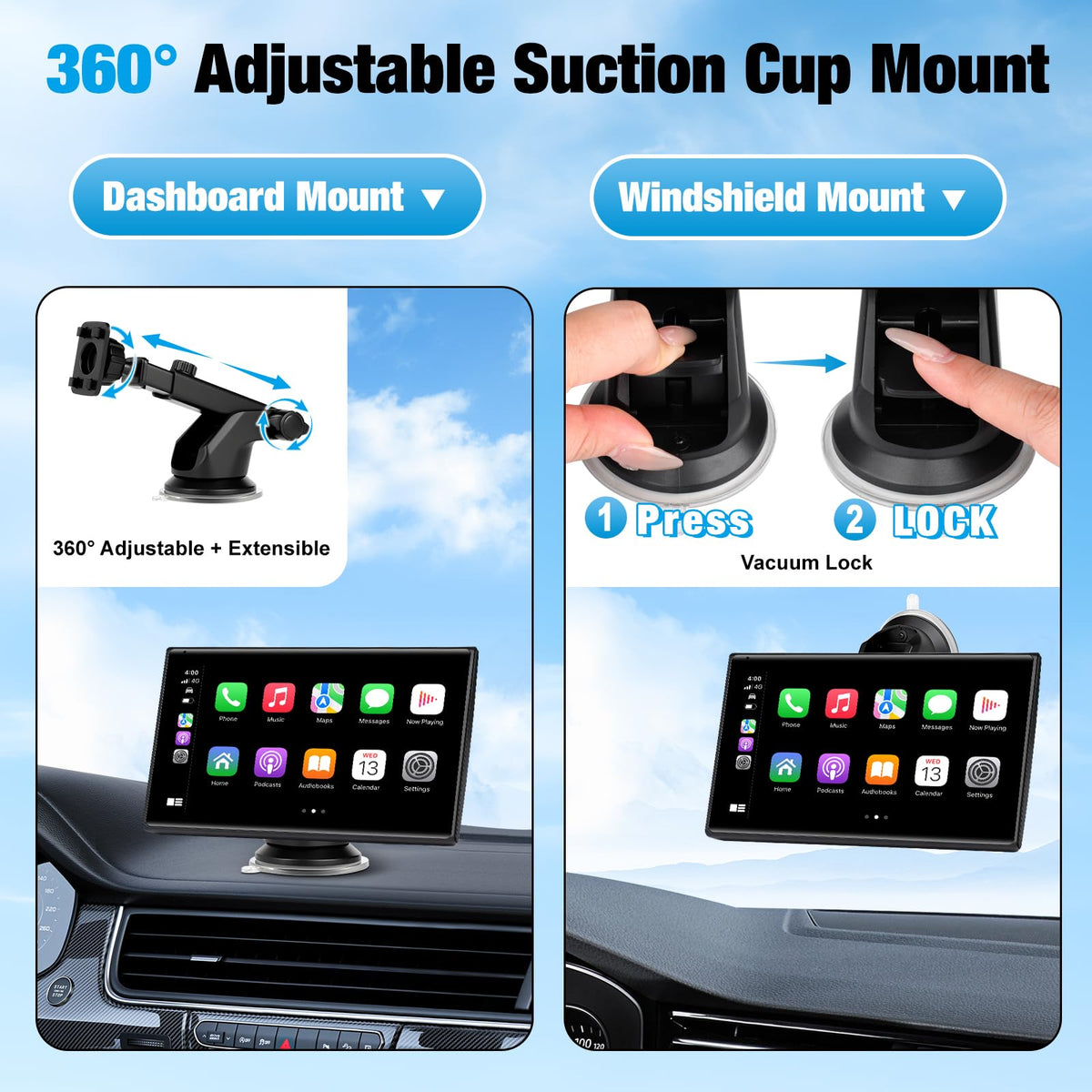 ELJBELG audio connectivity ports showing AUX and FM for seamless sound