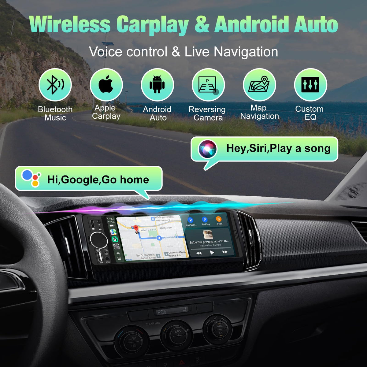 ELJBELG backup camera with LEDs showing improved night vision while parking