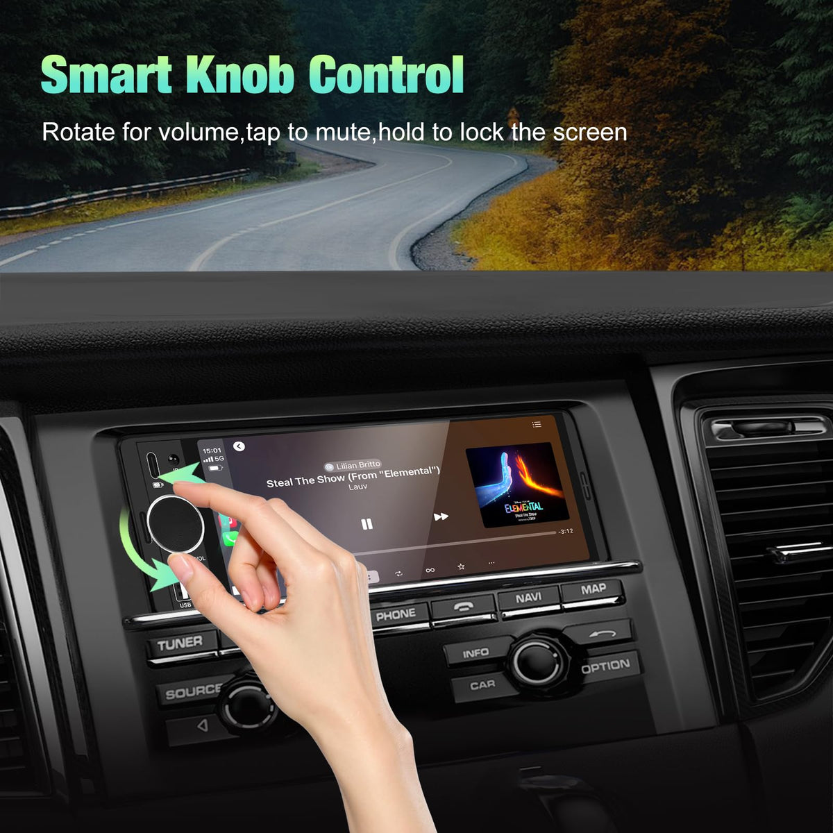 ELJBELG multifunction knob close-up for tactile control and quick adjustments