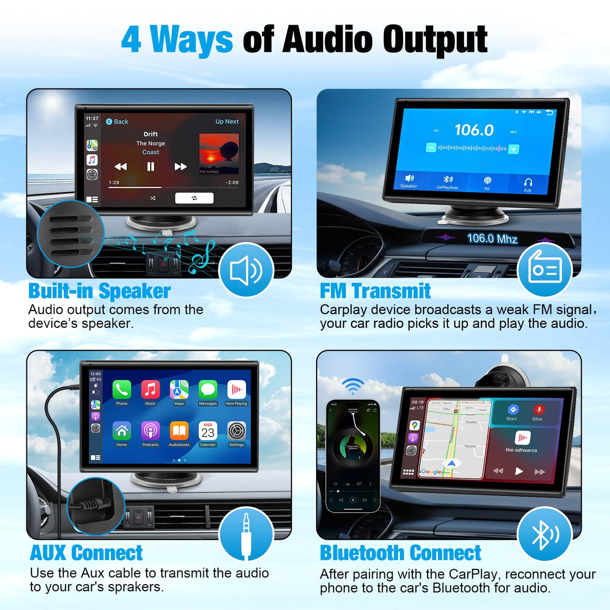 ELJBELG installed on car dash demonstrating easy placement and reach