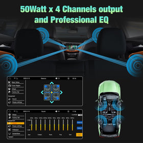 ELJBELG installed in car dash demonstrating compact single-din upgrade