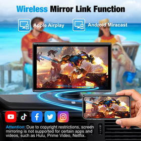ELJBELG phone mirroring demo showing navigation shared on the screen