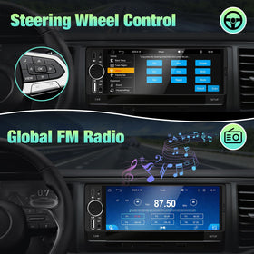 ELJBELG screen mirroring on display showing smartphone content in-car