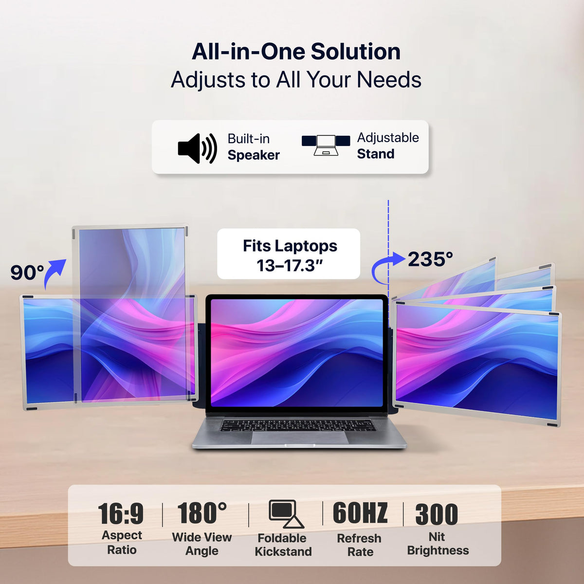 ELK 156 dual monitor extender FHD 1080p brightness image