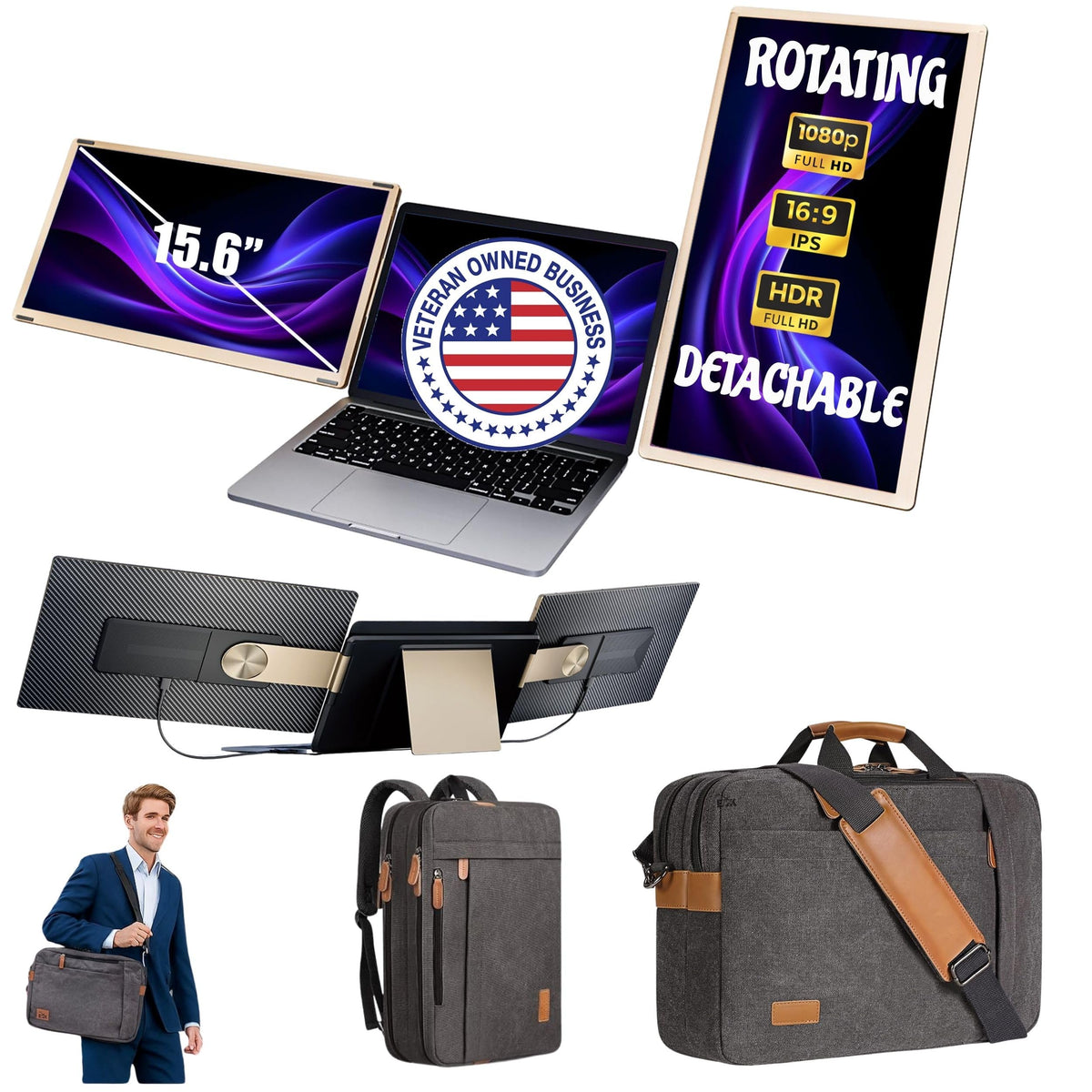 ELK 156 dual monitor extender main view boosts on-the-go productivity