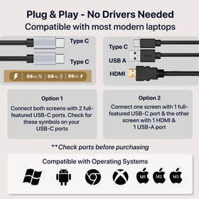 ELK 156 dual monitor extender setup options (11+ layouts)