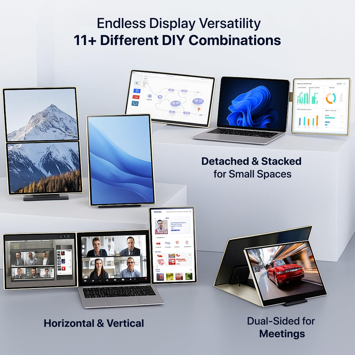 ELK 156 dual monitor extender 120% sRGB color accuracy