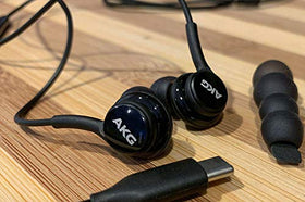 ElloGear AKG wired earbuds built-in mic for clear calls on the go.