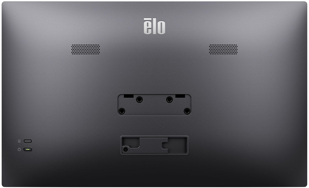 Elo 1504LS lockable port cover keeps cables secured and tidy.