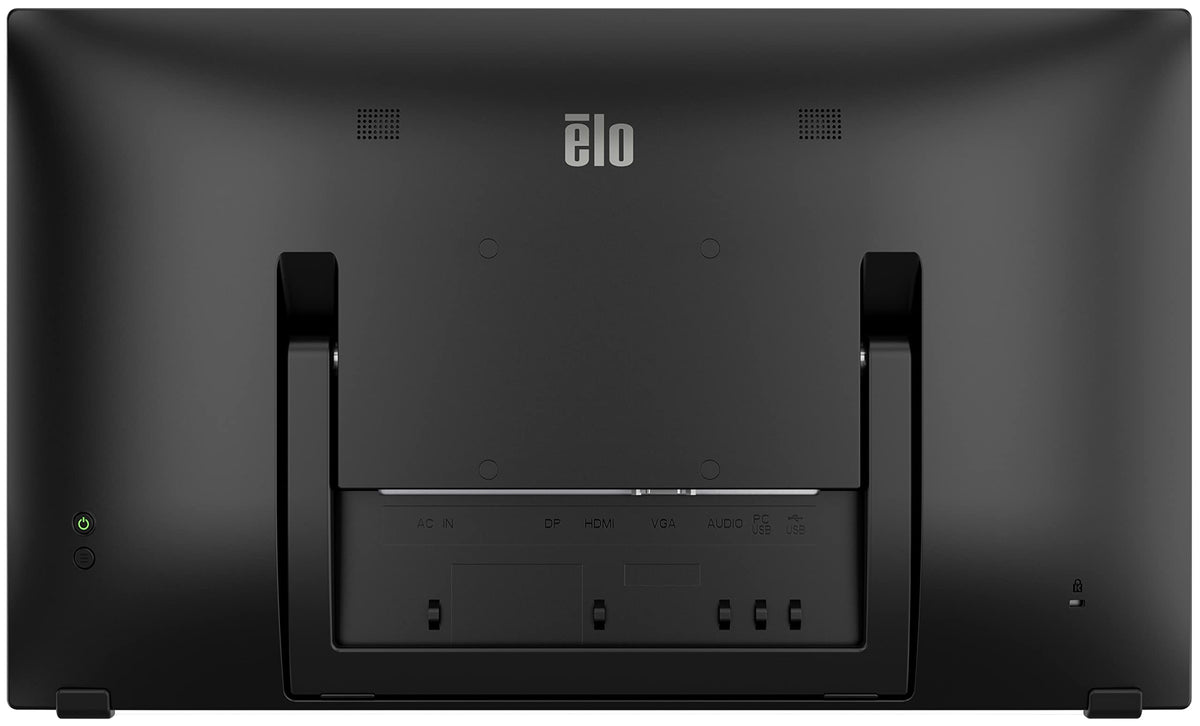 Elo 2470L flexible stand tilts from 20 to 70 degrees