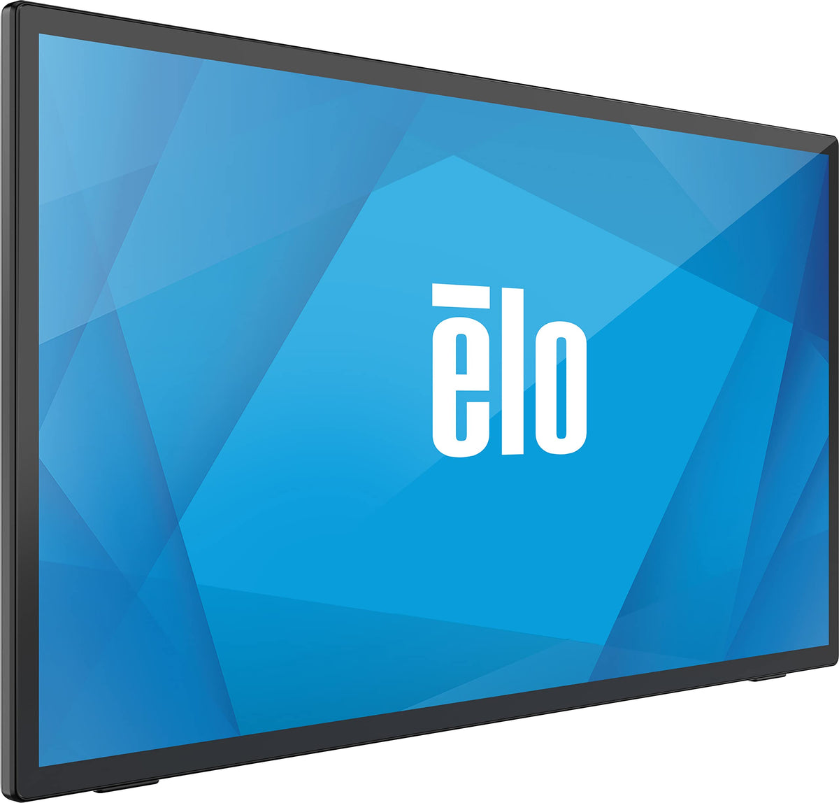 Elo 2770L bezel detail showing scratch-resistant surface for durability.