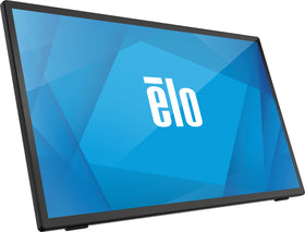 Elo 2770L desk setup in a compact workspace.