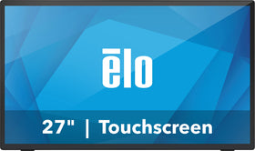 Elo 2770L front view shows a slim black monitor for busy desks.