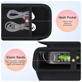 Mesh pocket inside Elonbo MiLESEEY GeneSonic Pro case for cables and accessories
