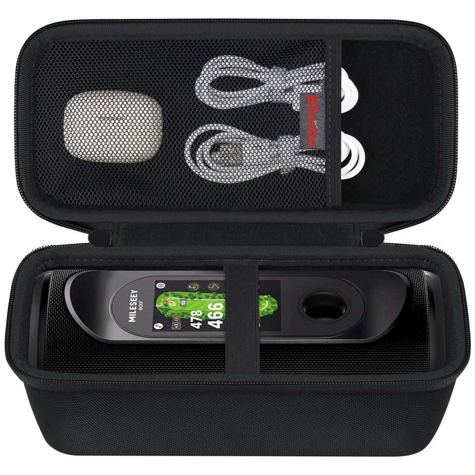 Elonbo MiLESEEY GeneSonic Pro case shows snug fit for golf speaker on the go