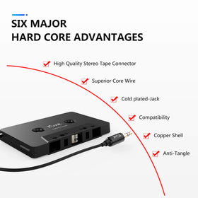In-car listening with crisp sound using Elook adapter during daily commutes