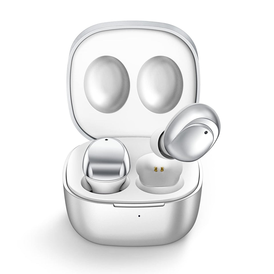 ELOVEN earbuds with deep bass visuals in charging case for on-the-go listening