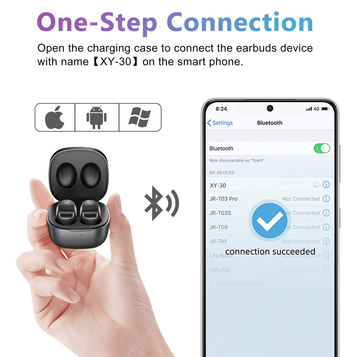 ELOVEN earbuds with noise cancellation for clearer calls