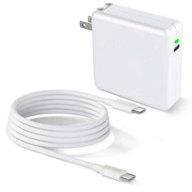 Elvoes 140W charger front view showing compact travel-friendly design.