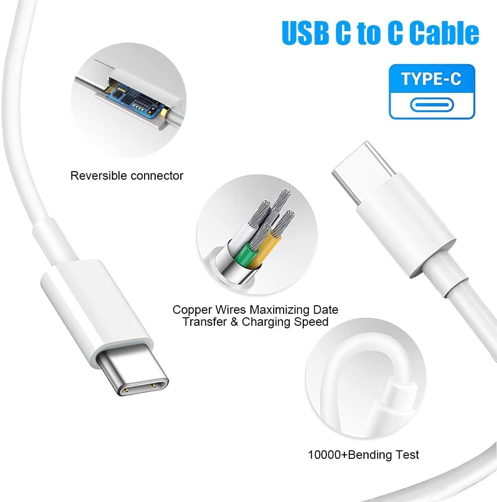Elvoes 140W charger USB-C port highlighted for versatile MacBook charging.