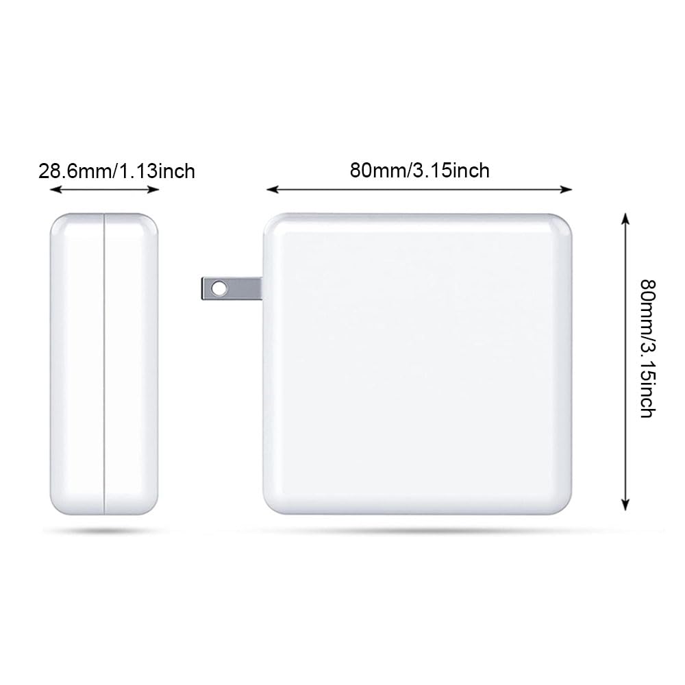 Elvoes charger plugged into a MacBook in use showing secure magnetic connection