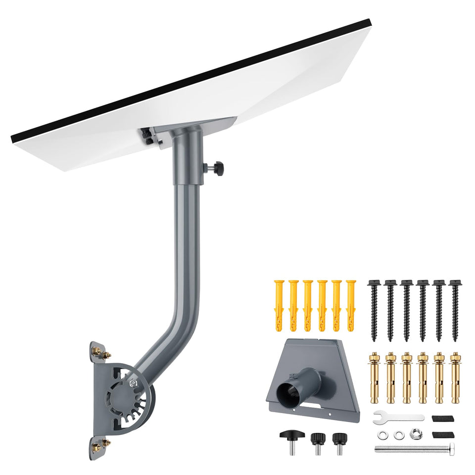 Elxovnt Starlink Gen 3 mount with 360-degree rotation for flexible alignment.