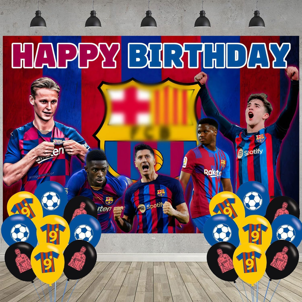 ELZEM soccer backdrop 5x3ft for vibrant party photos