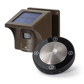 eMACROS plug-in receiver inserted in wall offering instant indoor audible alerts
