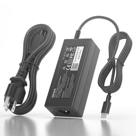 Emaks 45W USB-C charger for Acer Chromebook Plus Spin, front view ready for charging.