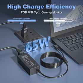 Emaks MSI Optix G24C6 adapter – close-up of plug end for stable power.