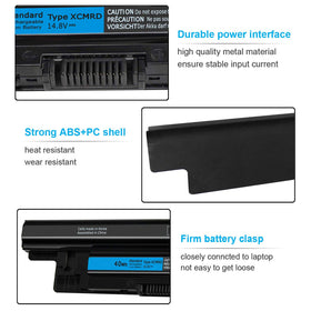 Emanjor 40Wh battery model-compatibility highlights Dell models
