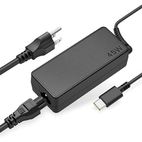 Emanjor 45W USB-C charger side view showing slim profile and connector.