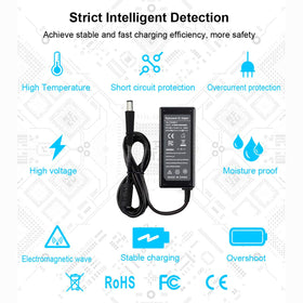 Emanjor Dell Inspiron 65W adapter package included with extended DC power cord