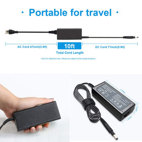 Emanjor barrel connector 4.8x1.7mm fits HP Pavilion securely for reliable charging