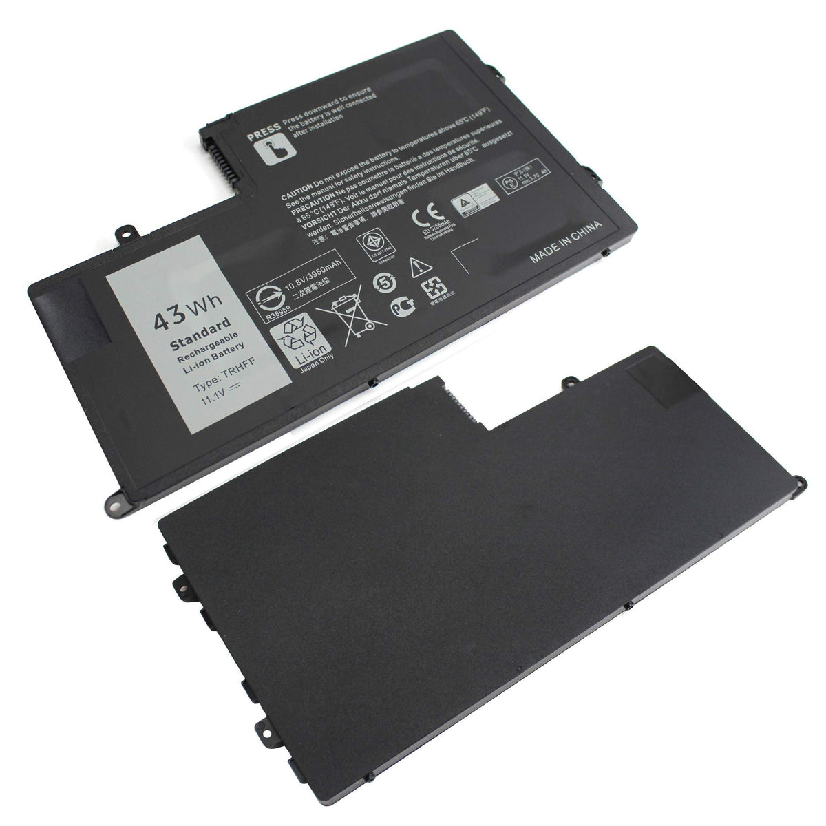 Packaging photo showing two screwdrivers included with the Emanjor battery.