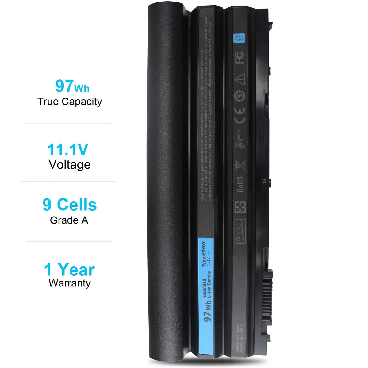 Emanjor battery safety features protect against shorts and over-current events.
