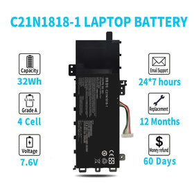 Emanjor C21N1818-1 battery for ASUS VivoBook X512UA offering reliable power