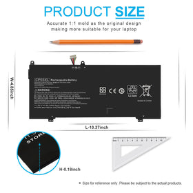 11.55V 60.9Wh CP03XL battery provides extended usage for daily tasks