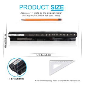 Emanjor packaging for Dell Inspiron battery M5Y1K shows new condition