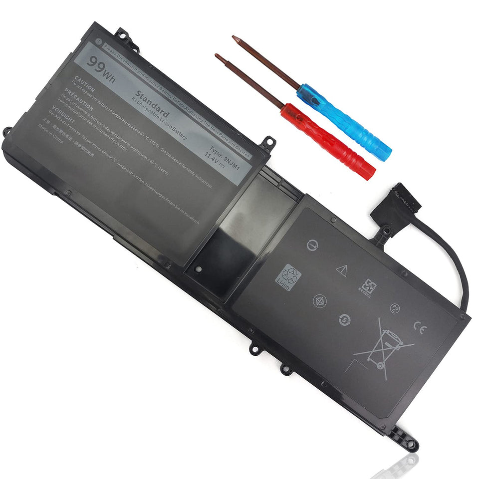 Emanjor front packaging showing battery for Alienware with clear model fitment benefit