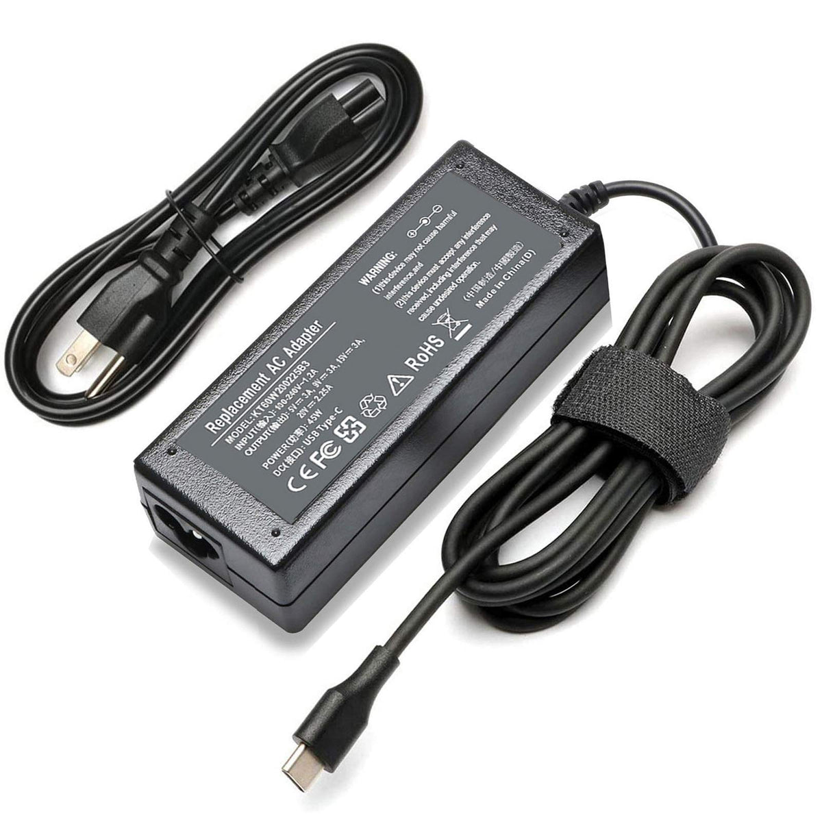 Emanjor charger front view showing compact design and fast charging benefit