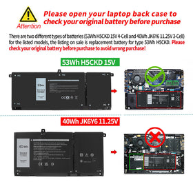 Emanjor battery with included screwdrivers and manual showing easy installation