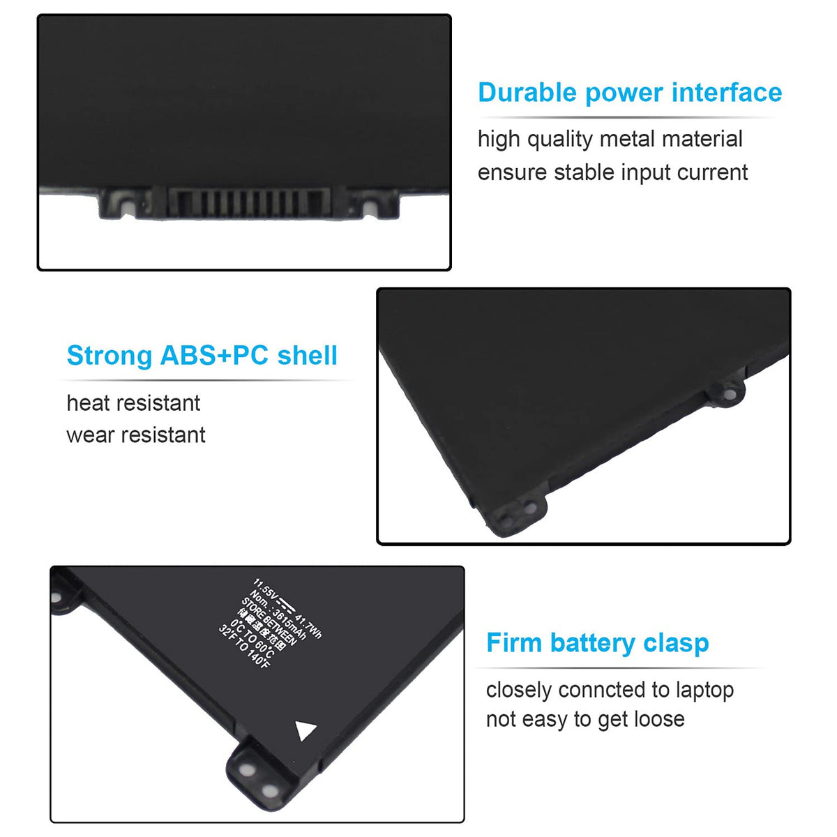 Emanjor battery connector detail highlighting precise terminal fit and reliability