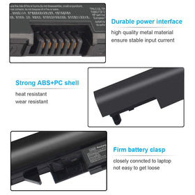 Emanjor JC04 battery packaging with contents and warranty information.