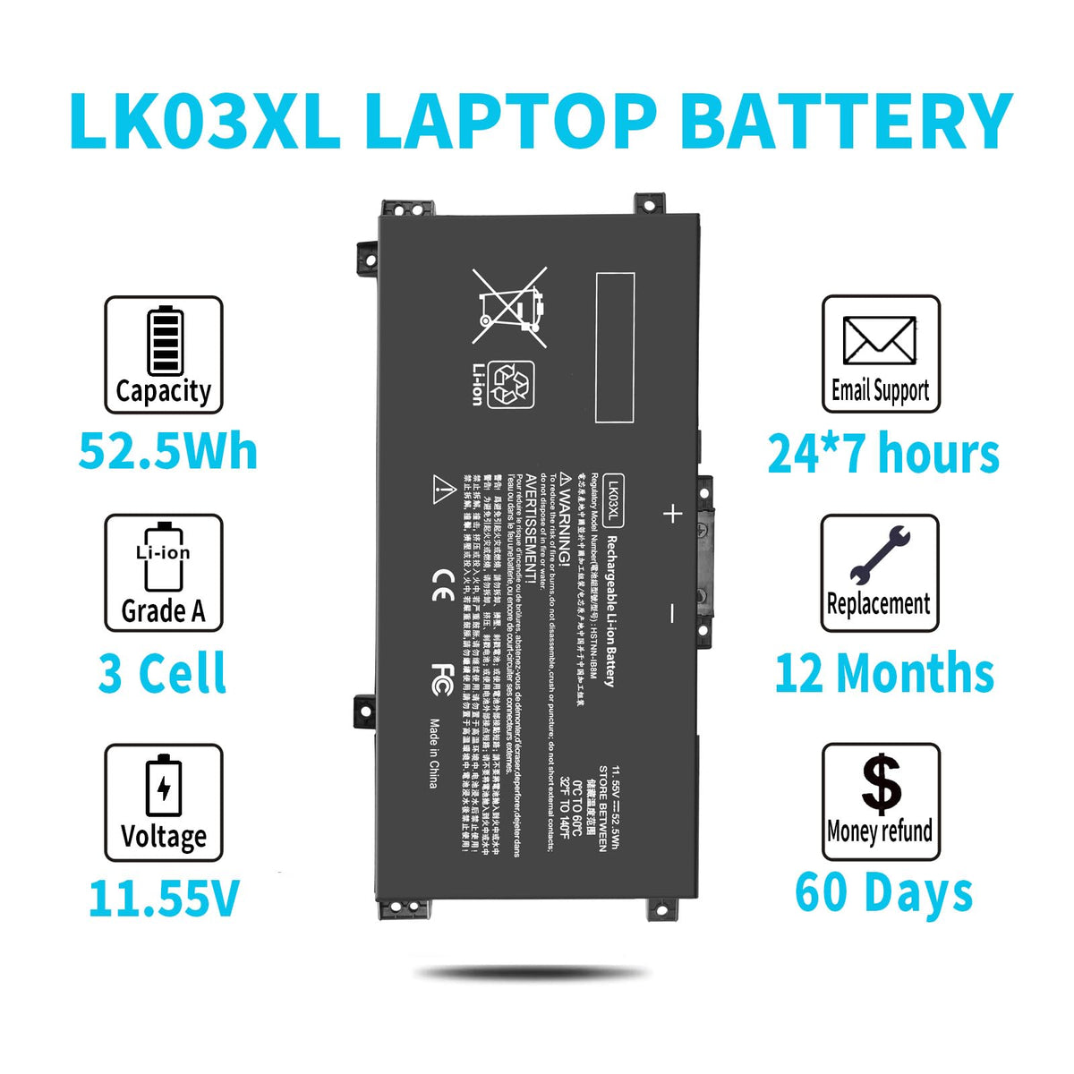 Emanjor LK03XL size comparison next to a credit card showing compact profile for portability