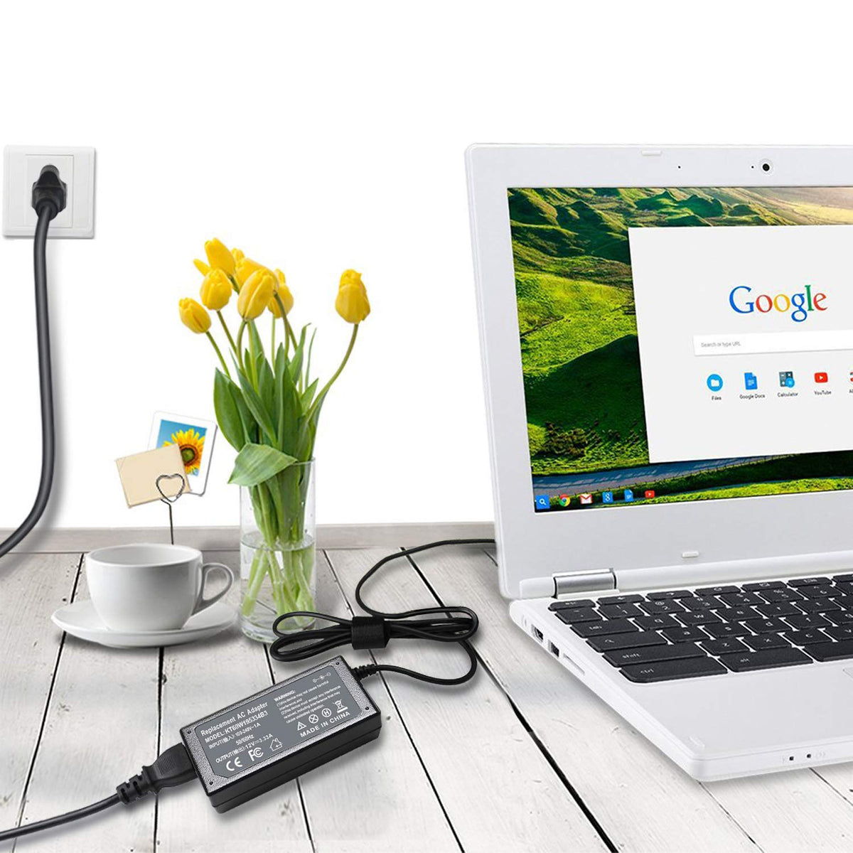 Emanjor packaging includes charger and DC cord for ready setup