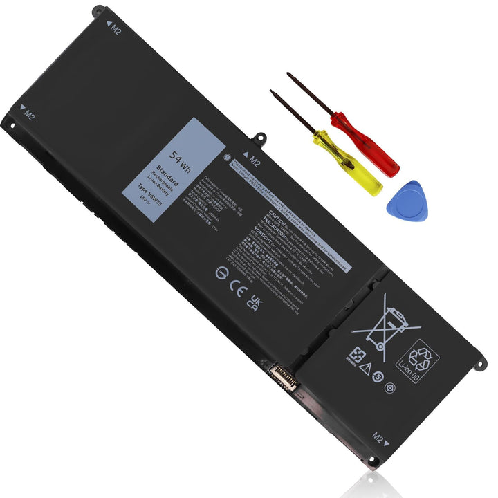 Emanjor front view of battery pack showing model and neat fit benefit