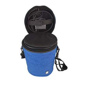 EMAQUIN case with separate compartments keeps the speaker and charging base organized.