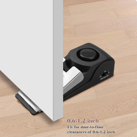 EMDMAK door stop alarm pack 2, bottom view, anti-slip rubber base.