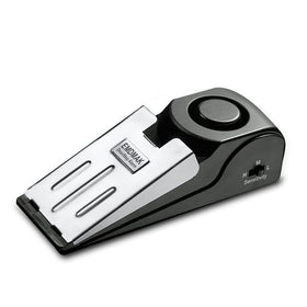 EMDMAK door stop alarm pack 2, nightstand setup for quick protection.